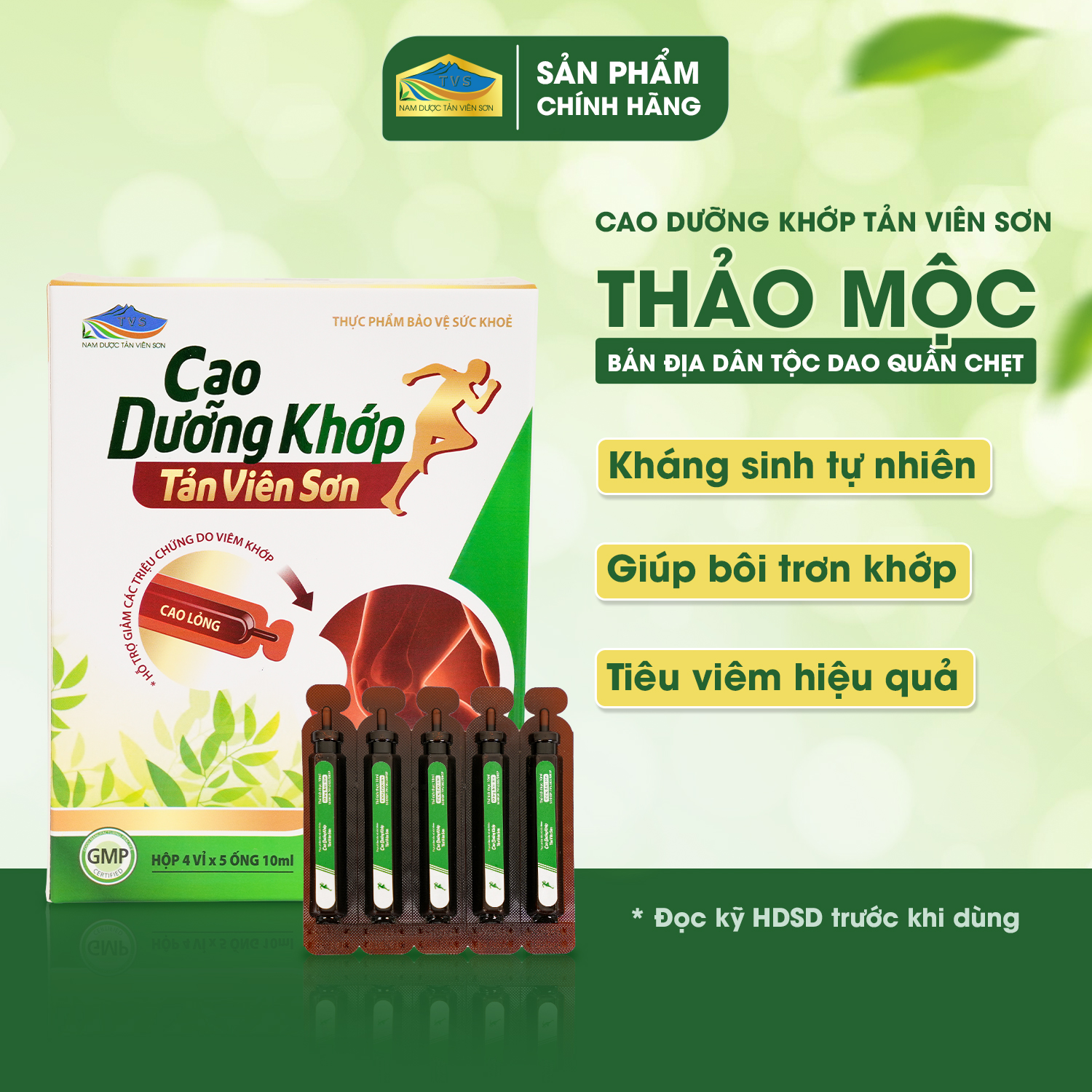 Cao dưỡng khớp Tản Viên Sơn (20 ống/hộp)